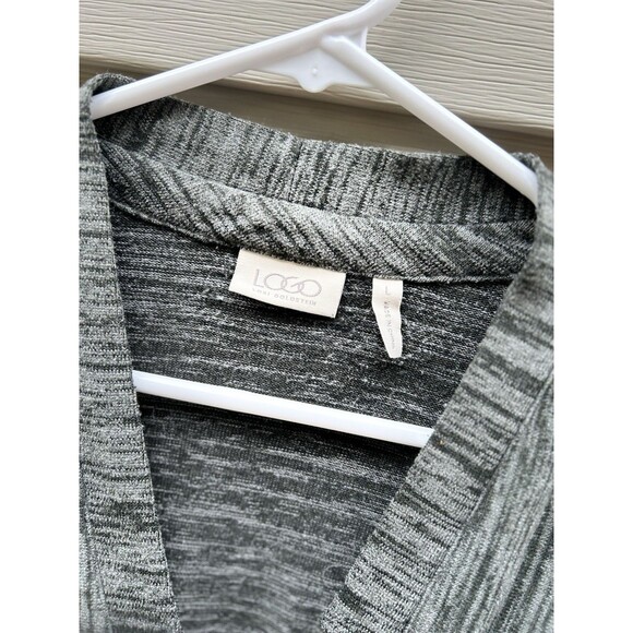 Logo by Lori Goldstein women's L zip Up Tunic cardigan sweater lagenlook Scandi - Picture 2 of 5